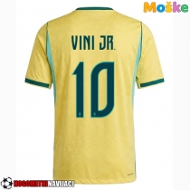 Moške Nogometnih dresov Brazilija Vinicius Junior #10 Domači SP 2026 Kratki rokavi